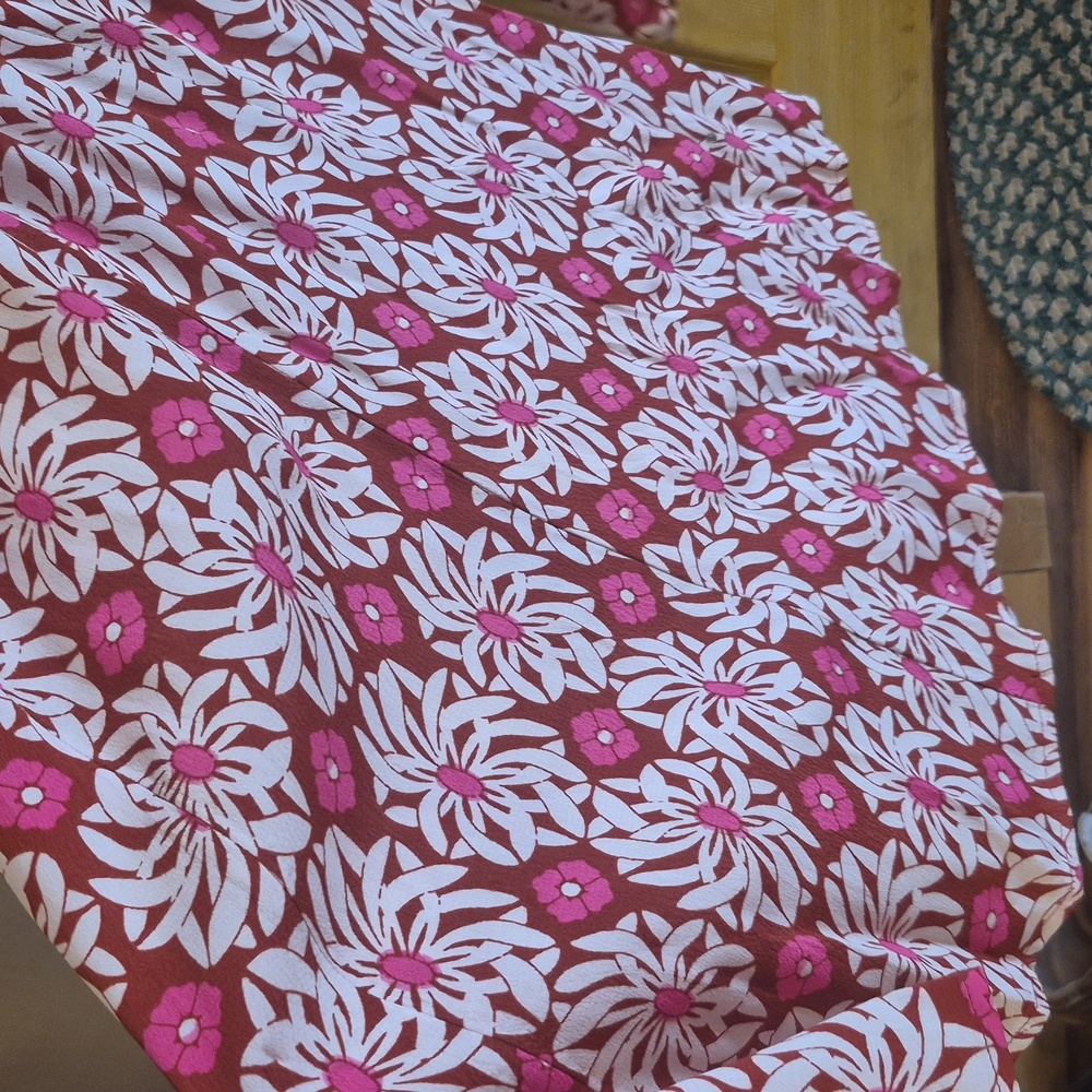 Anthropologie Long Sleeve Bell Bottom Flared Vibrant Floral Jumpsuit Collared 6 - Picture 4 of 17